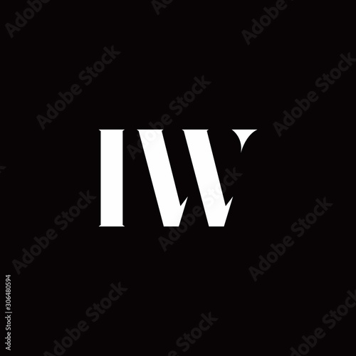 IW Logo Letter Initial Logo Designs Template