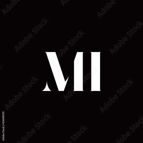 MI Logo Letter Initial Logo Designs Template