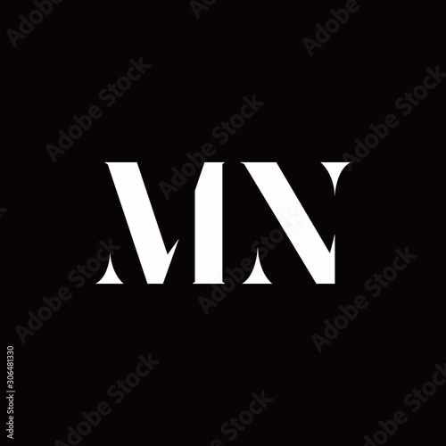 MN Logo Letter Initial Logo Designs Template