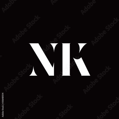 NK Logo Letter Initial Logo Designs Template