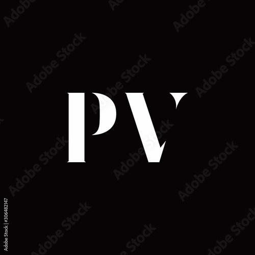 PV Logo Letter Initial Logo Designs Template