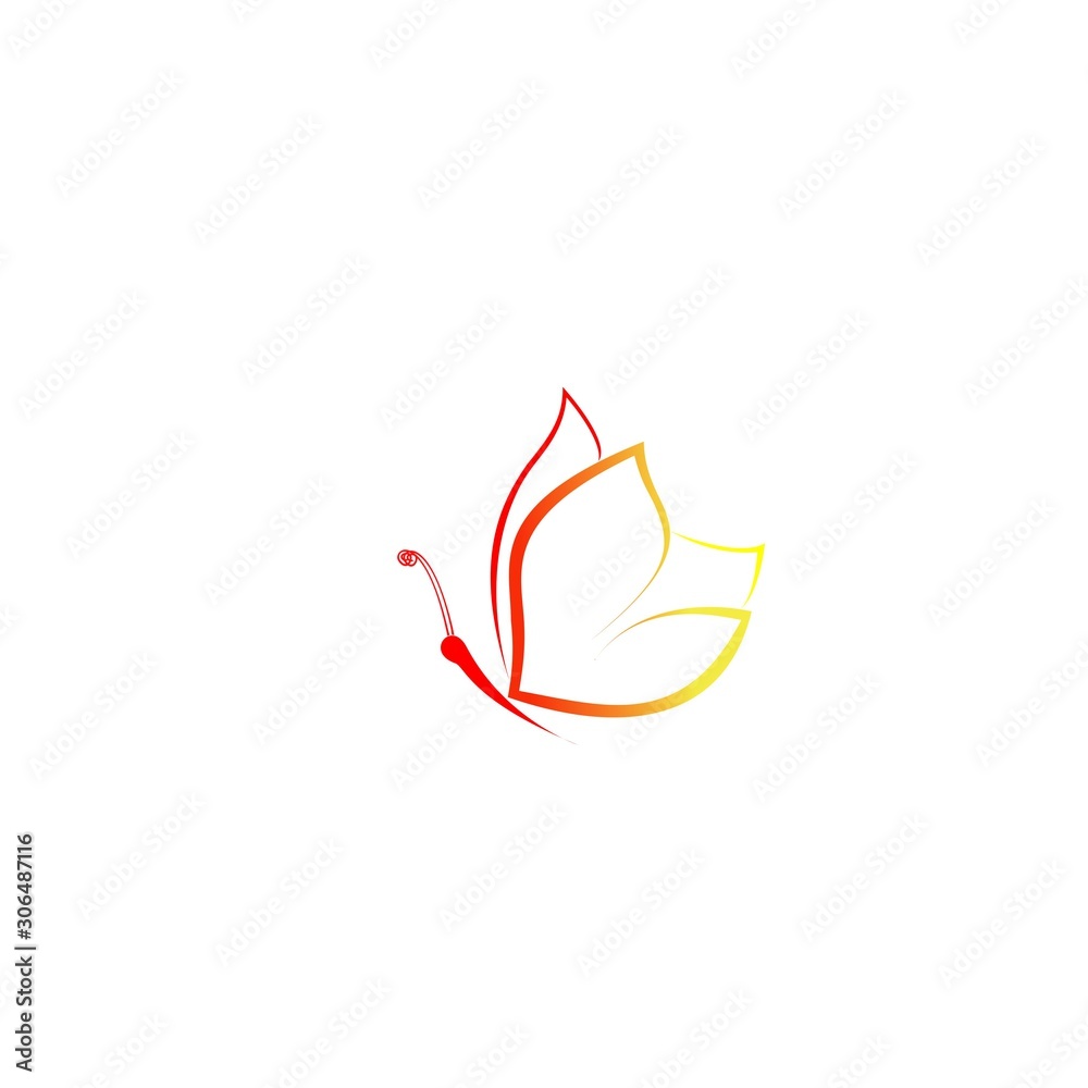 butterfly icon vector design