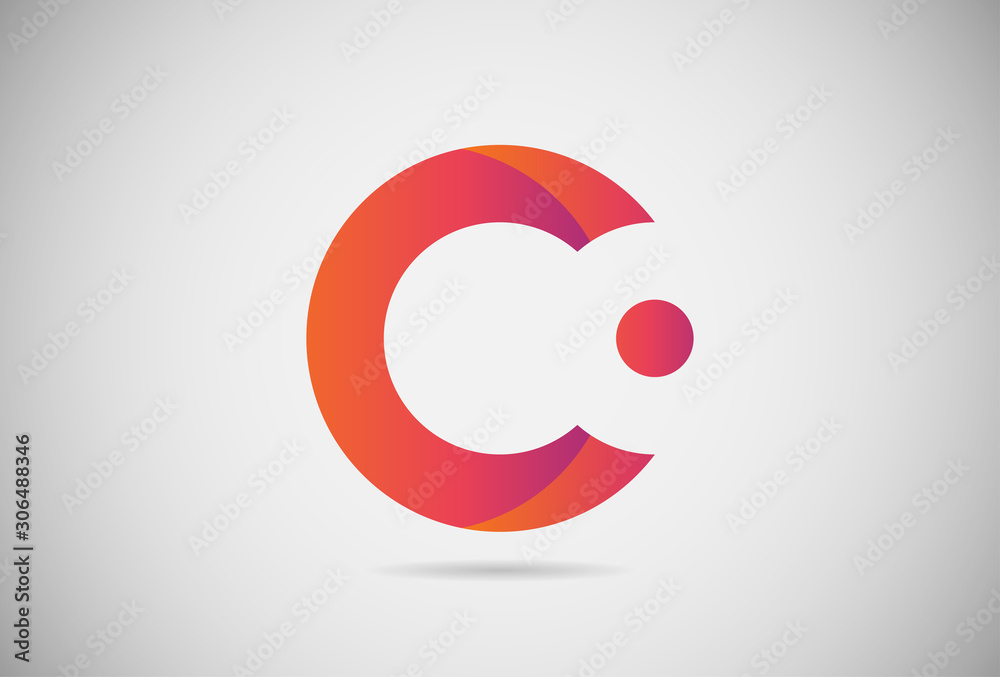 Letter C logo gradient simple elegant flat design. creative logo vector for company or event. abstract font and alphabet modern logo. purple pink and orange gradient logo. Letter C logo gradient simple elegant flat design. creative logo vector for company or event. abstract font and alphabet modern logo. purple pink and orange gradient logo.