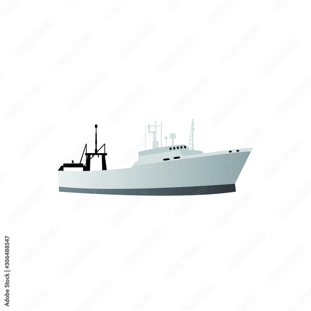 Vector full design ship Vector full design ship