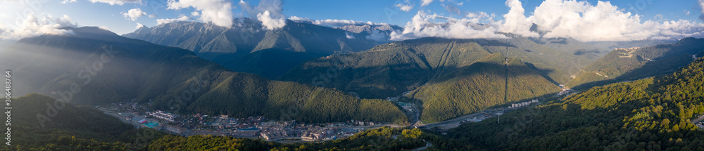 panorama of the mountains