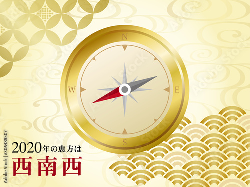 節分　2020年の恵方2020年の恵方　西南西