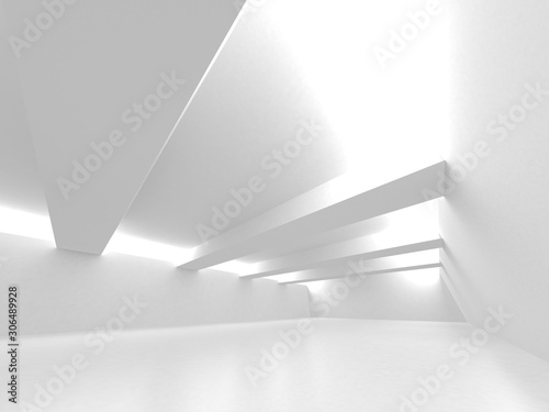 Futuristic White Architecture Design Background