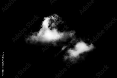 White cloud with black background © taira42