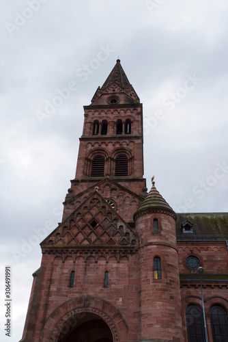 church of Munster in Alsace in France in the Vosges © sissoupitch