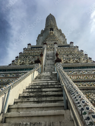 Wat arun beautiful white temple in bangkok thailand