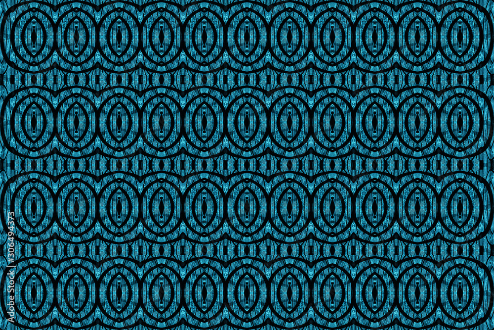 Colored African fabric with artistic curves Colored African fabric with artistic curves