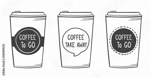 Hand Drawn Coffee Cups