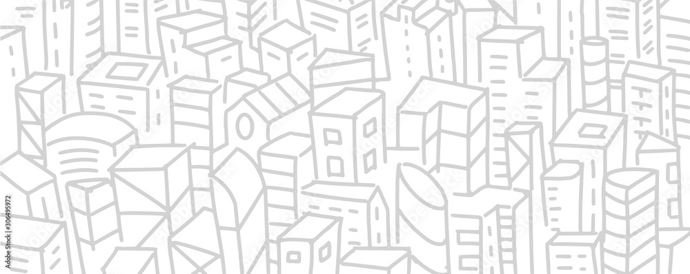 City buildings rectangle background simple sketch. Architecture town landscape. Big city view pattern. Hand drawn felt-tip pen line. City buildings rectangle background simple sketch. Architecture town landscape. Big city view pattern. Hand drawn felt-tip pen line.