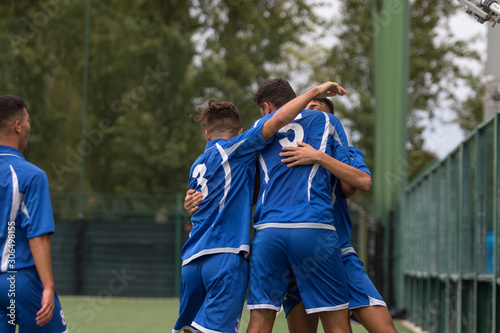 Partita di calcio del campionato giovanile.