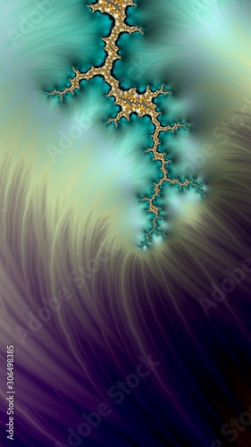 Artfully 3D rendering fractal background