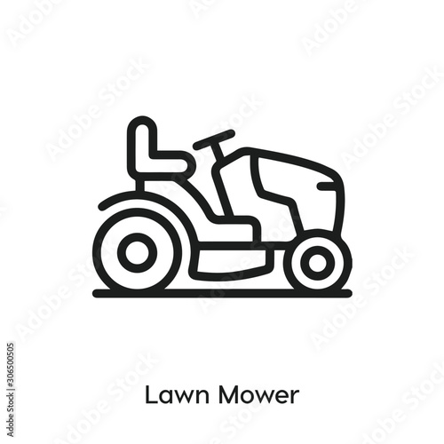 lawn mower icon vector. lawn mower icon vector symbol illustration. Modern simple vector icon for your design. lawn mower icon vector.	