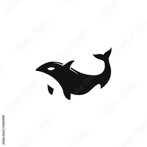 set of Giant killer whale logo vector concept