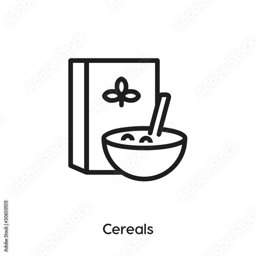 cereals icon vector sign symbol