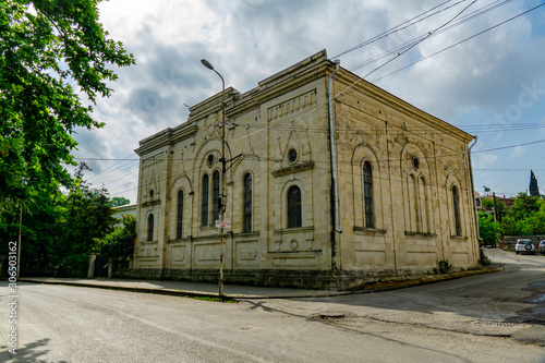 Kutaisi, GEORGIA - JULY 10 2019: Exterior of the Kutaisi Great Synagogue