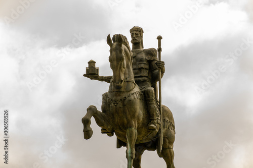 David the builder equestrian statue in Kutaisi