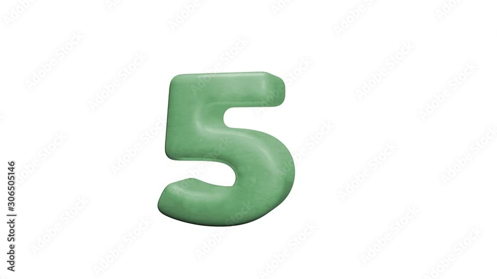 Número 5 cinco Número 5 cinco