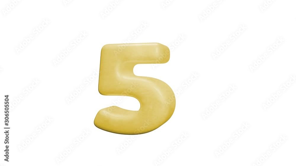 Número 5 cinco Número 5 cinco