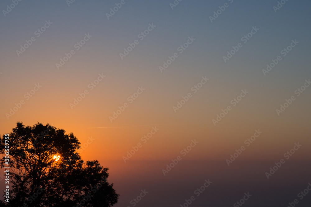 Fototapeta premium Lever de soleil corse