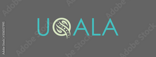 The hand massages the spine and the letter "Q". Translation: Massage