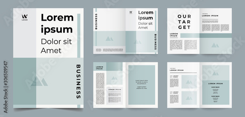 modern and minimalist brochure pages template