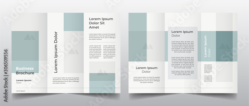 modern minimal trifold brochure template