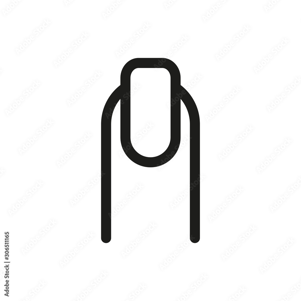 Nail icon. Simple linear vector illustration. Nail icon. Simple linear vector illustration.