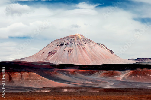 The volcano and reds.