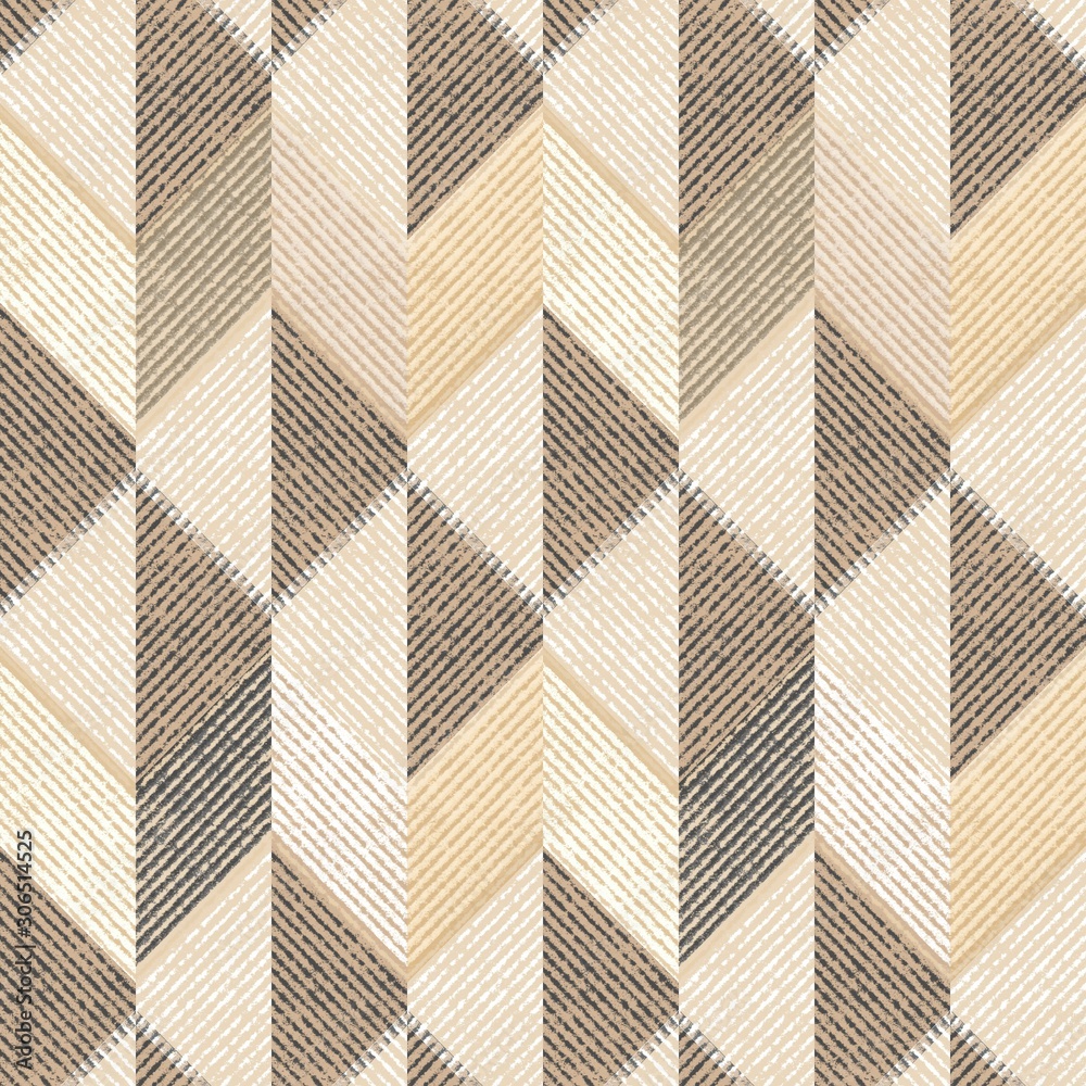 Seamless abstract pattern. Textural geometric ornament in brown and beige color. Seamless abstract pattern. Textural geometric ornament in brown and beige color.