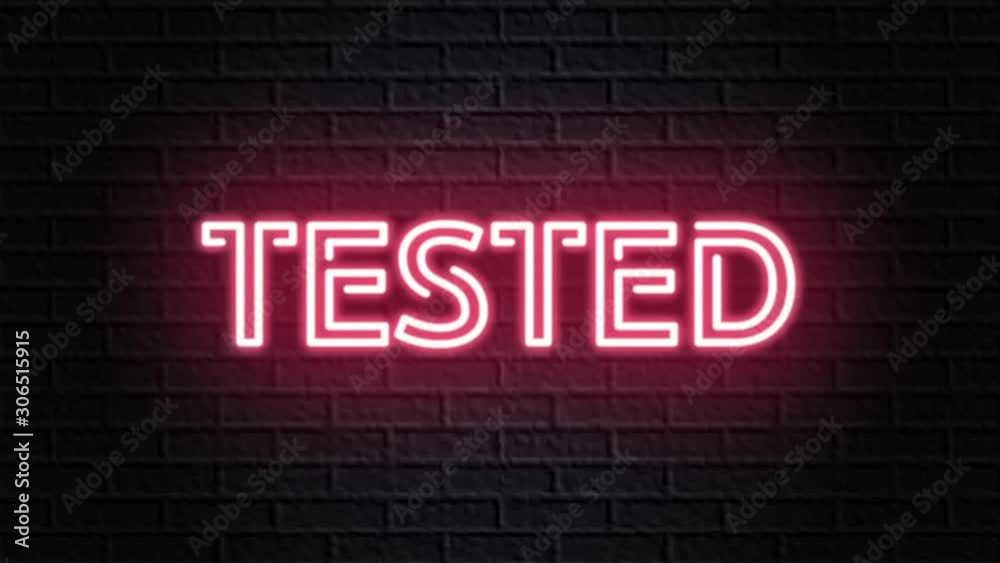 red neon video animation tested red neon video animation tested