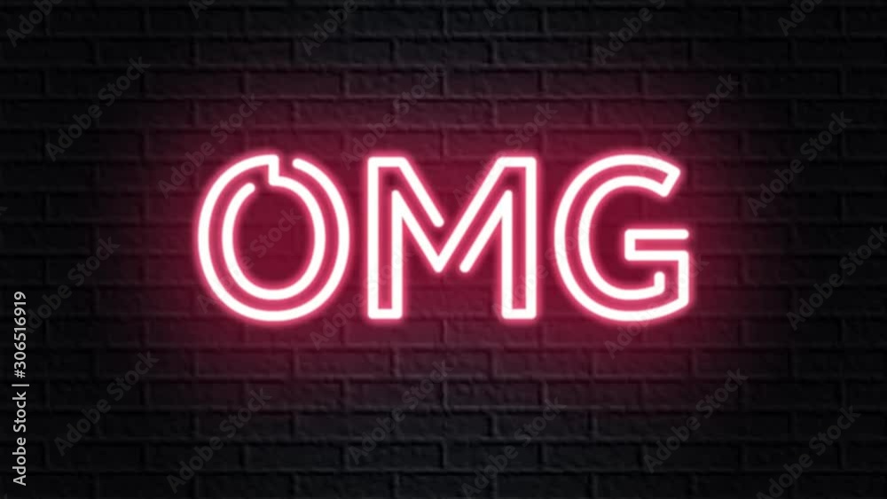 red neon video animation omg red neon video animation omg