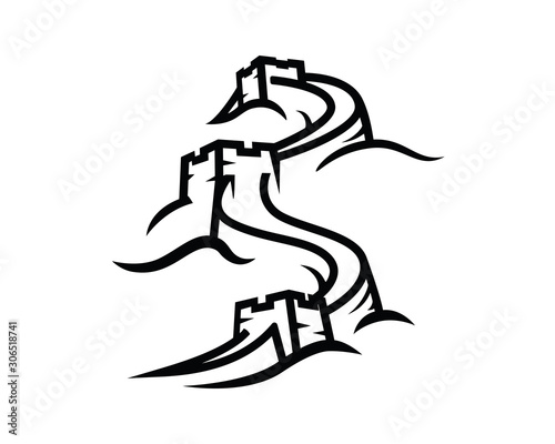 The Great Wall of China Illustration