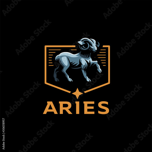 Aries, goat, ram.