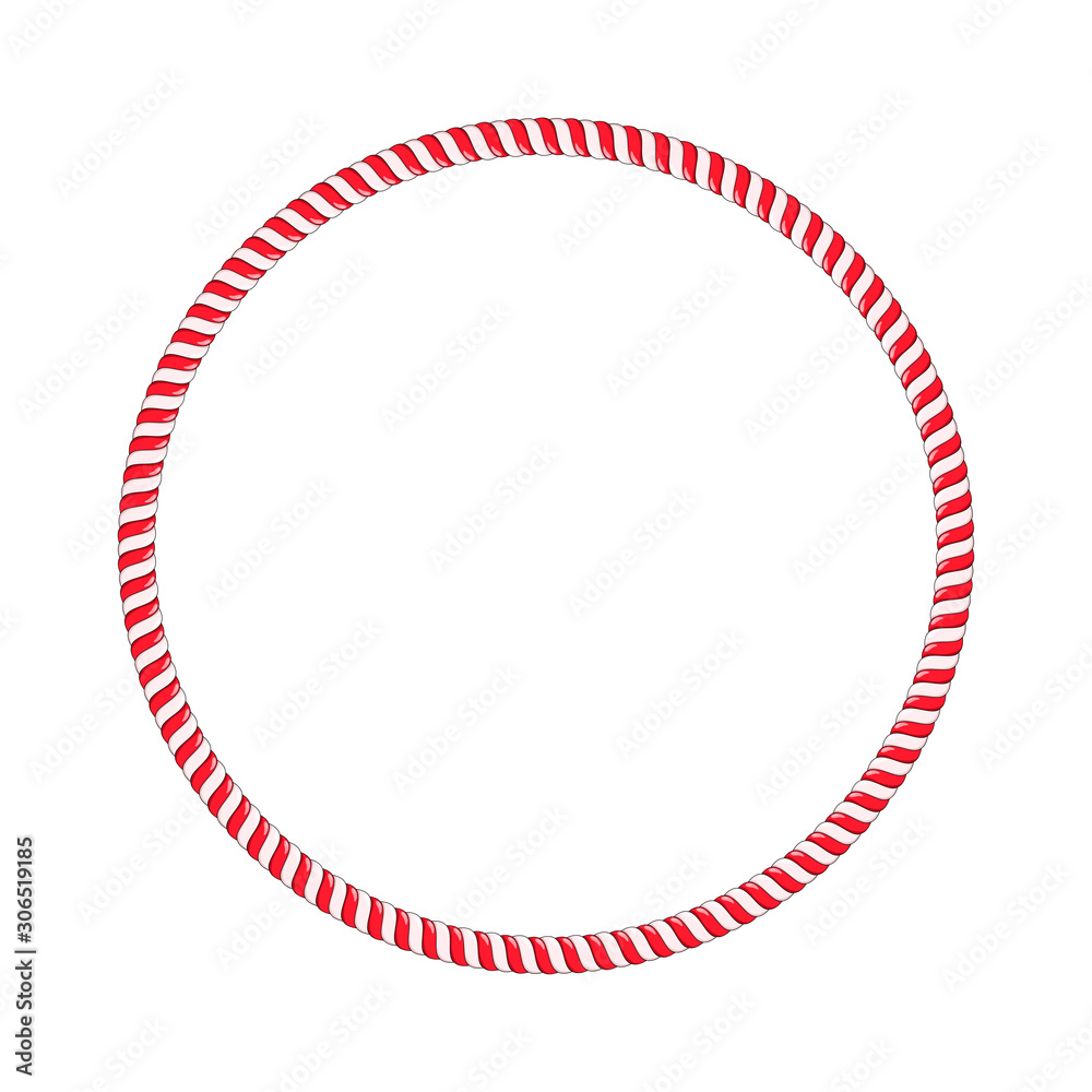 Candy Stripe Monogram Circle Cut Files