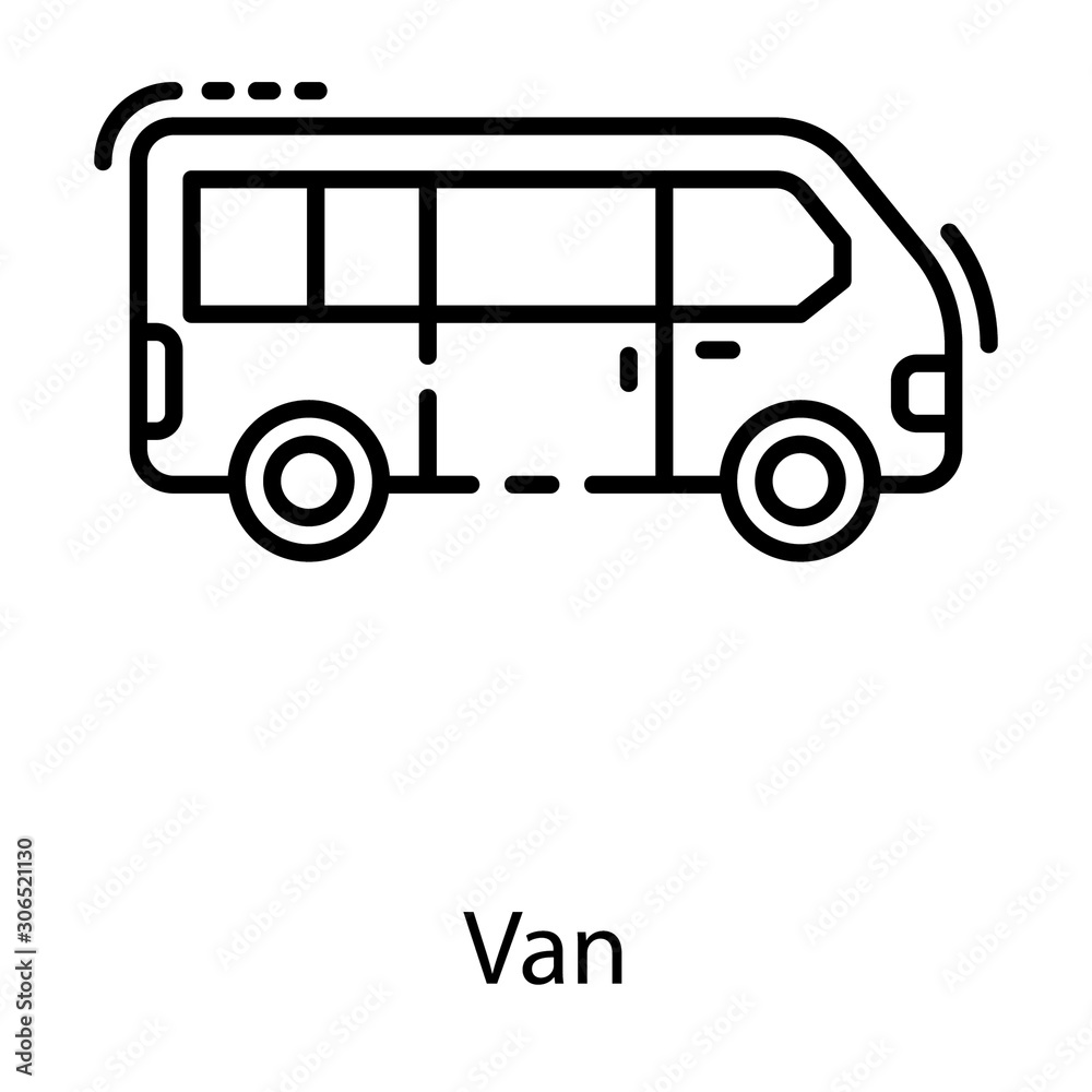  Van Transport Vector 