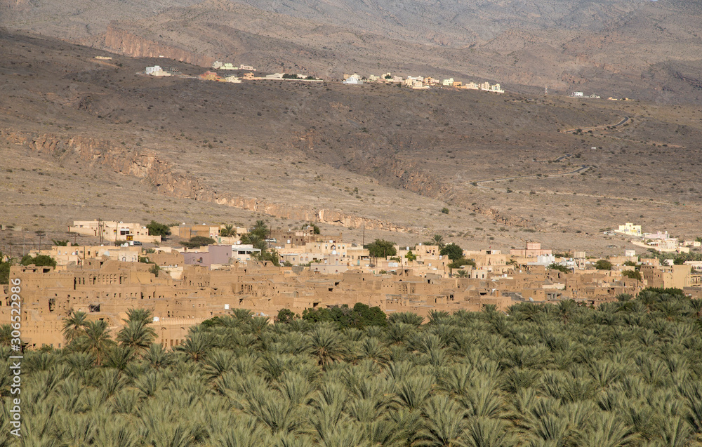 landscape in the Omani mountians
