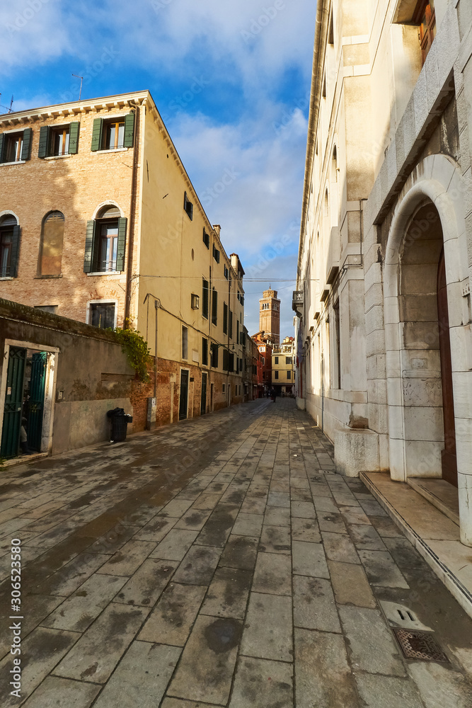 street in san polo district in venice