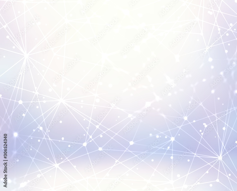 3d polygon pattern on sparkling white background. Network shape structure inside empty winter space. Delicate iridescent shade in corners. Wonderful shimmer futuristic design. 3d polygon pattern on sparkling white background. Network shape structure inside empty winter space. Delicate iridescent shade in corners. Wonderful shimmer futuristic design.