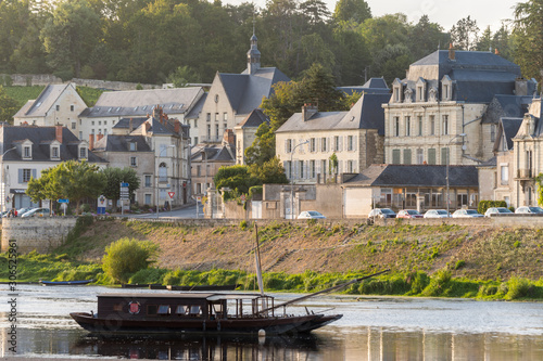 Chateau de Chinon, located the Loire Valley (France) is a World Heritage Site by Unesco.