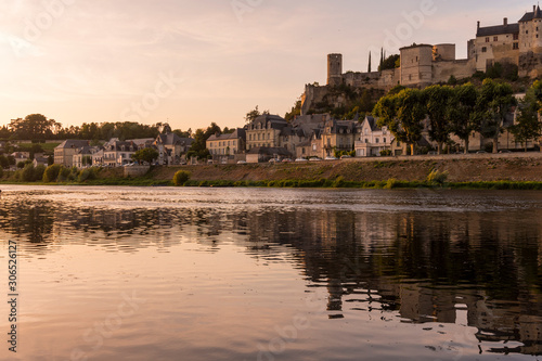 Chateau de Chinon  located the Loire Valley  France  is a World Heritage Site by Unesco.