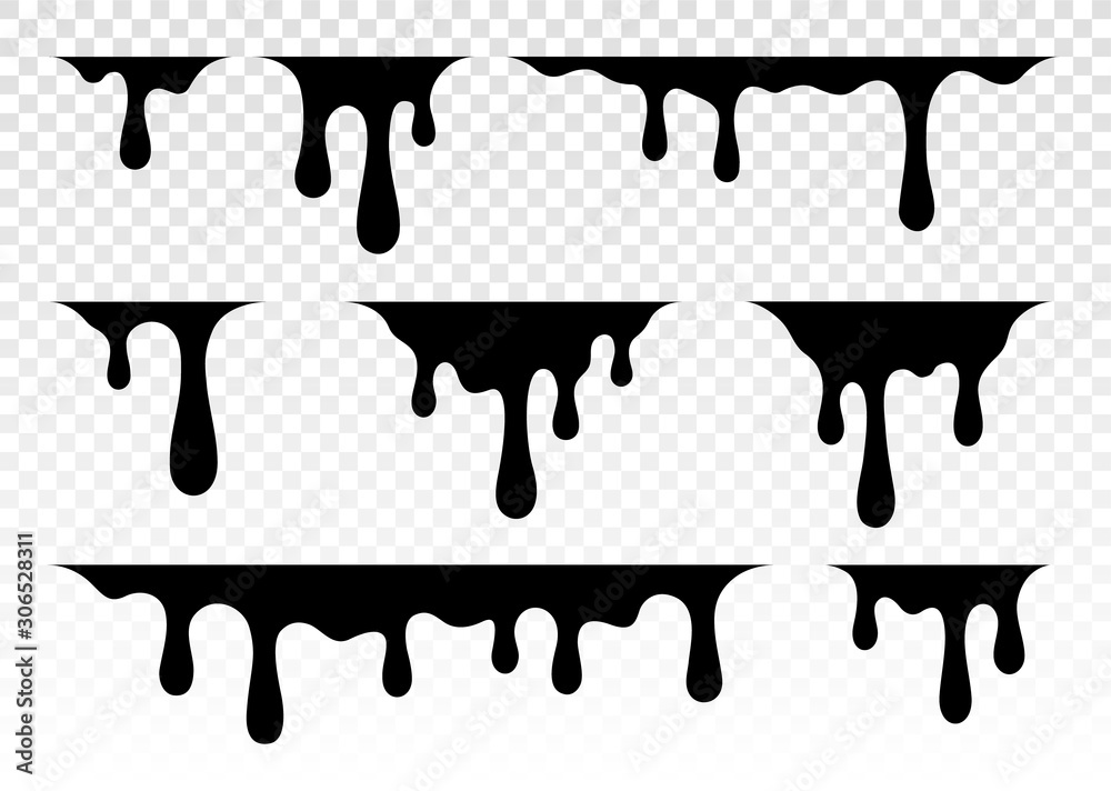 Paint dripping. Dripping liquid. Paint flows. Current paint, stains