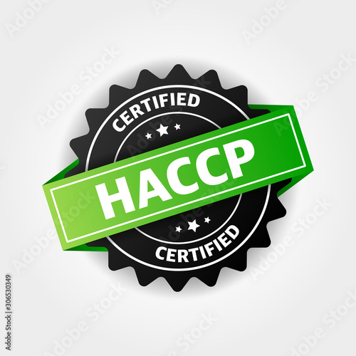 HACCP stamp vector isolated on white background.