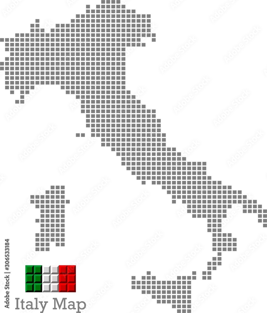 Italy stylized map