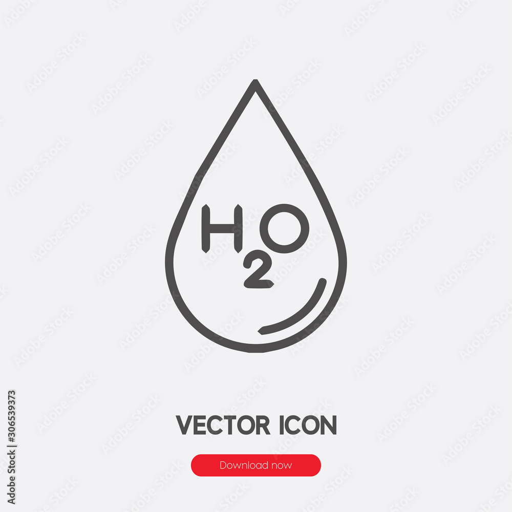 Water icon vector. Linear style sign for mobile concept and web design. Water symbol illustration. Pixel vector graphics - Vector. Water icon vector. Linear style sign for mobile concept and web design. Water symbol illustration. Pixel vector graphics - Vector.