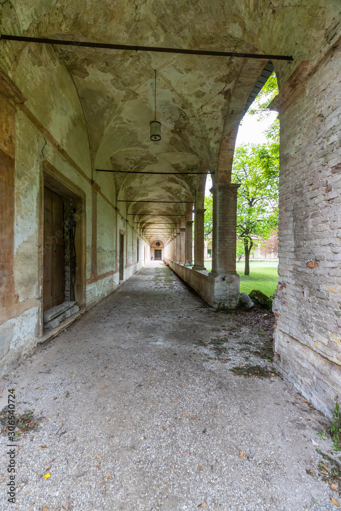 Abandoned carthusian monastery somewhere in Italy