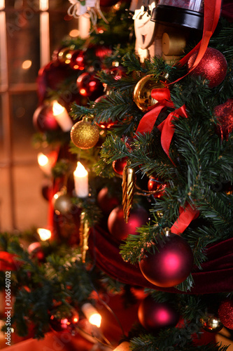 Decorations for christmas party. Christmas tree. Christmas decorations ideas. 